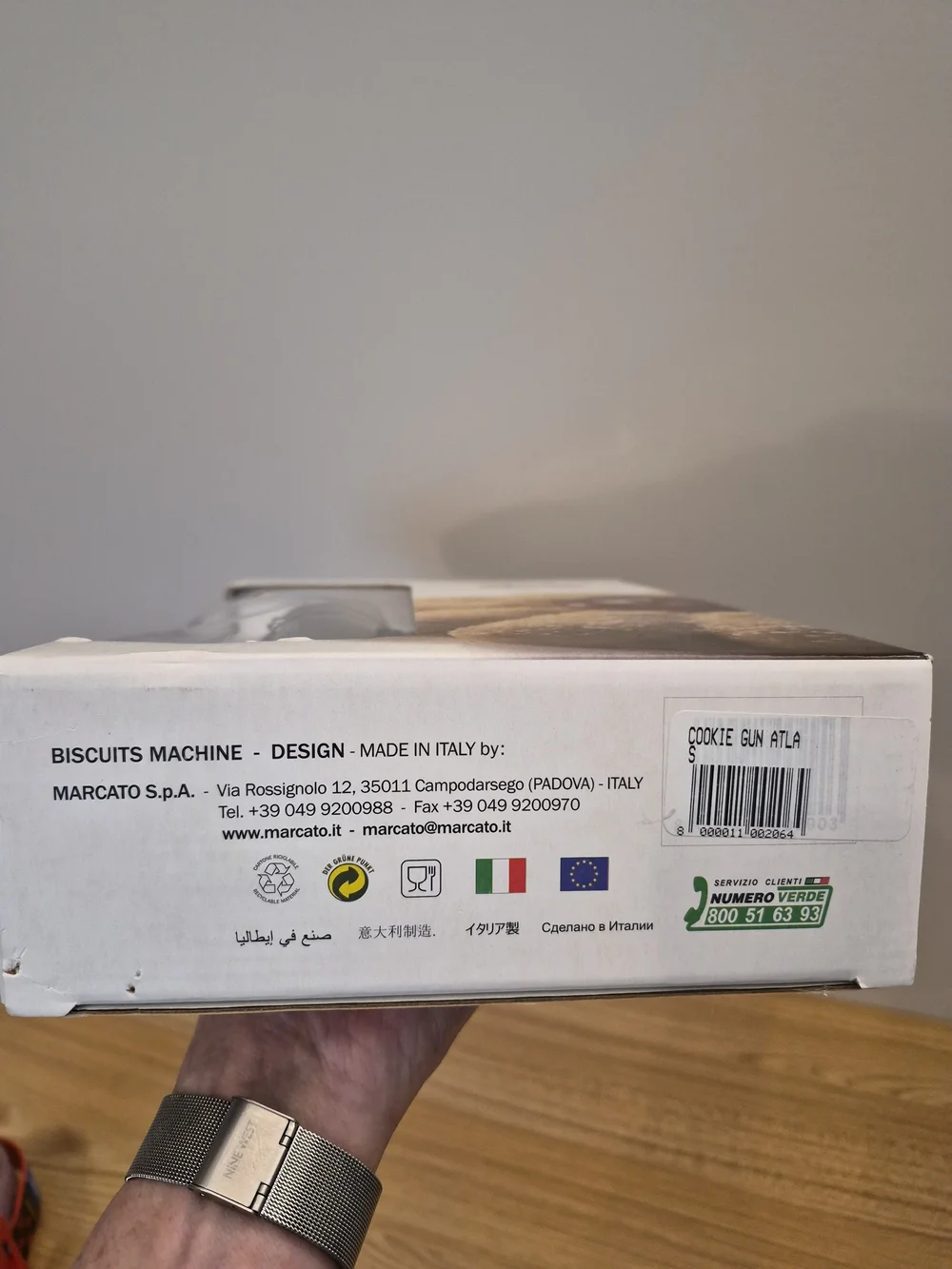 NEW IN PACKAGE Stainless Steel Biscuit Press - Silver